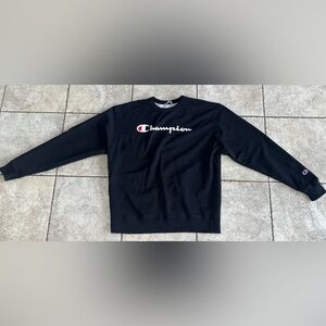 Black size large champion sweatshirt like new
